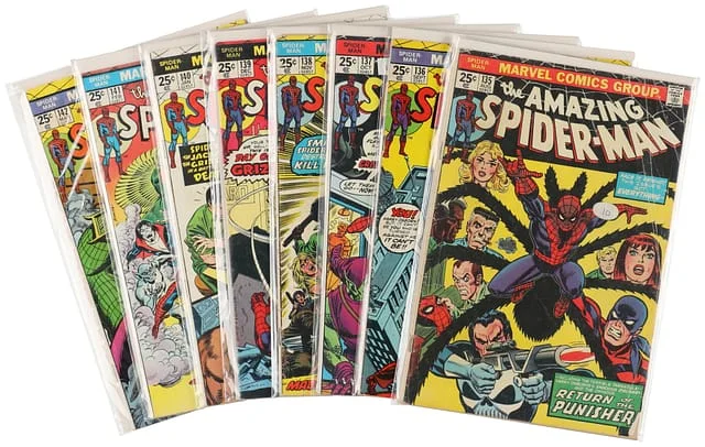 1974-75 Marvel) 8 Books - Raw - 2nd Appearance of the Punisher, Appearance of Harry Osborn as the Green Goblin #2nd card image