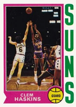 1974-75 Topps Clem Haskins #62 card image