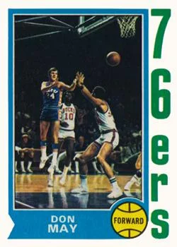 1974-75 Topps Don May #2 card image