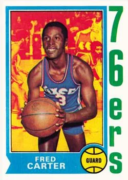 1974-75 Topps Fred Carter #75 card image