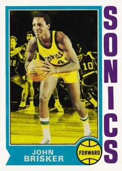 1974-75 Topps John Brisker #18 card image