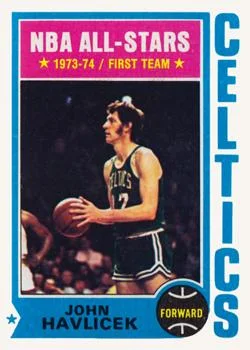 1974-75 Topps John Havlicek #100 card image