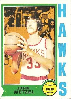 1974-75 Topps John Wetzel #77 card image