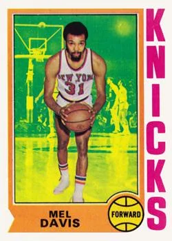 1974-75 Topps Mel Davis #43 card image
