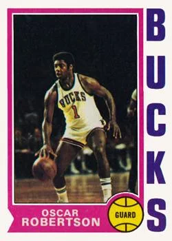1974-75 Topps Oscar Robertson #55 card image