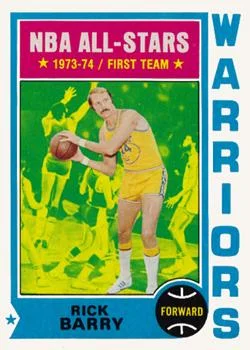 1974-75 Topps Rick Barry #50 card image