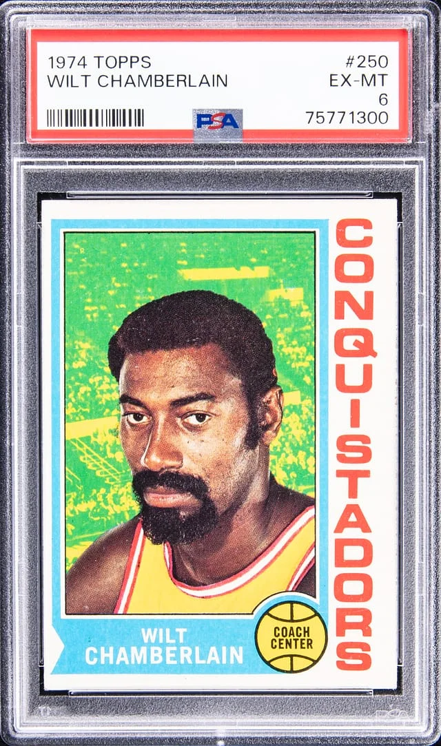 1974-75 Topps Wilt Chamberlain #250 card image