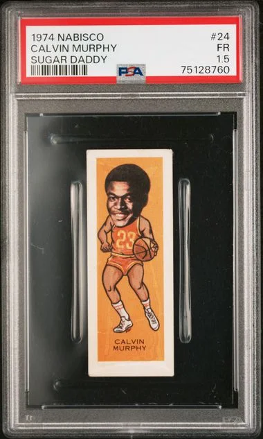 1974 Nabisco Sugar Daddy Calvin Murphy #24 card image