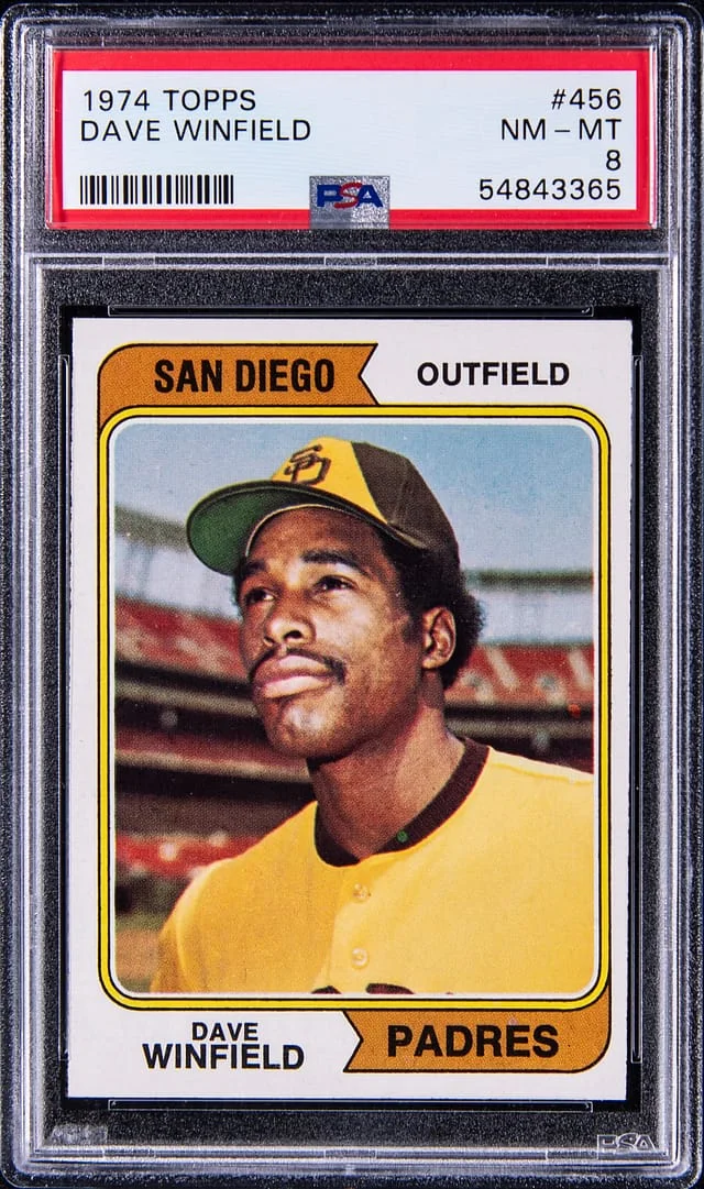 1974 Topps Baseball Dave Winfield #456 card image