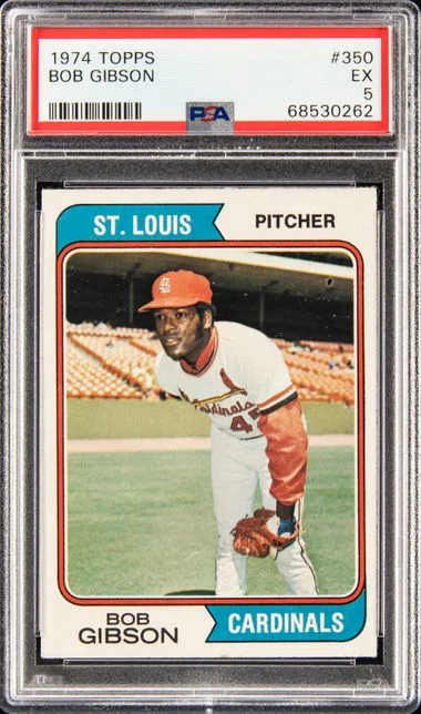 1974 Topps Bob Gibson #350 card image