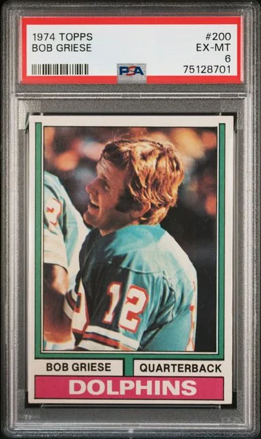 1974 Topps Bob Griese #200 card image