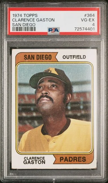 1974 Topps Clarence Gaston San Diego #364 card image