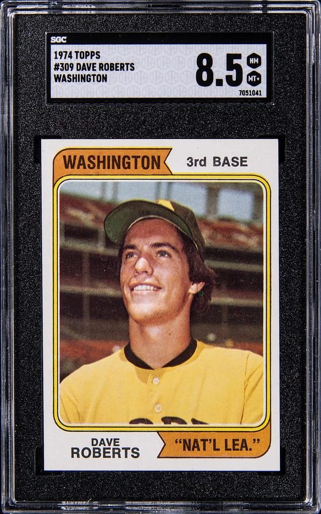 1974 Topps Dave Roberts Washington Variation #309 card image