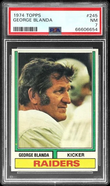 1974 Topps George Blanda #245 card image