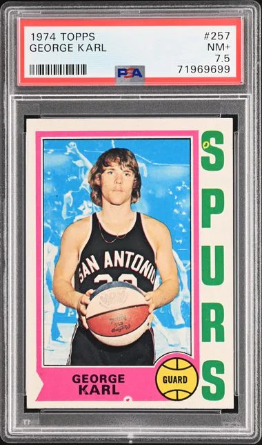 1974 Topps George Karl #257 card image