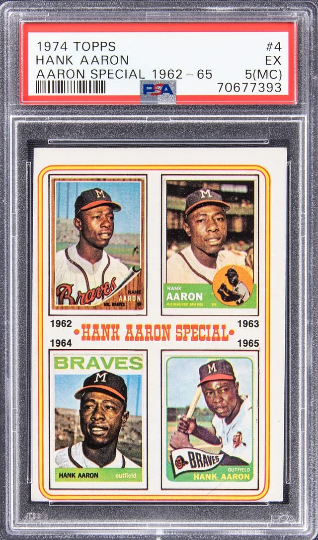 1974 Topps Hank Aaron #4 card image