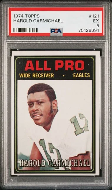 1974 Topps Harold Carmichael #121 card image