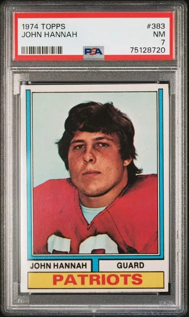 1974 Topps John Hannah #383 card image