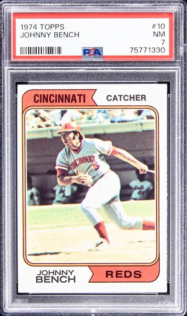 1974 Topps Johnny Bench #10 card image