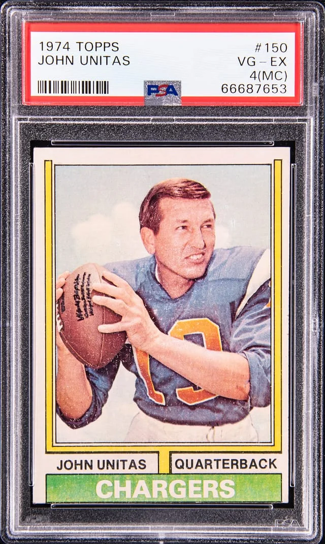 1974 Topps Johnny Unitas #150 card image