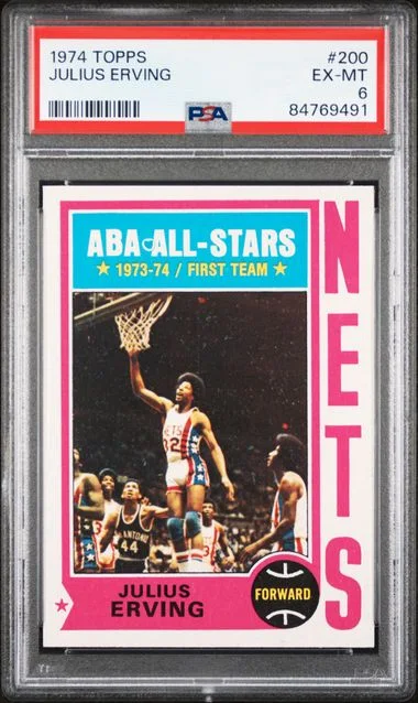 1974 Topps Julius Erving #200 card image