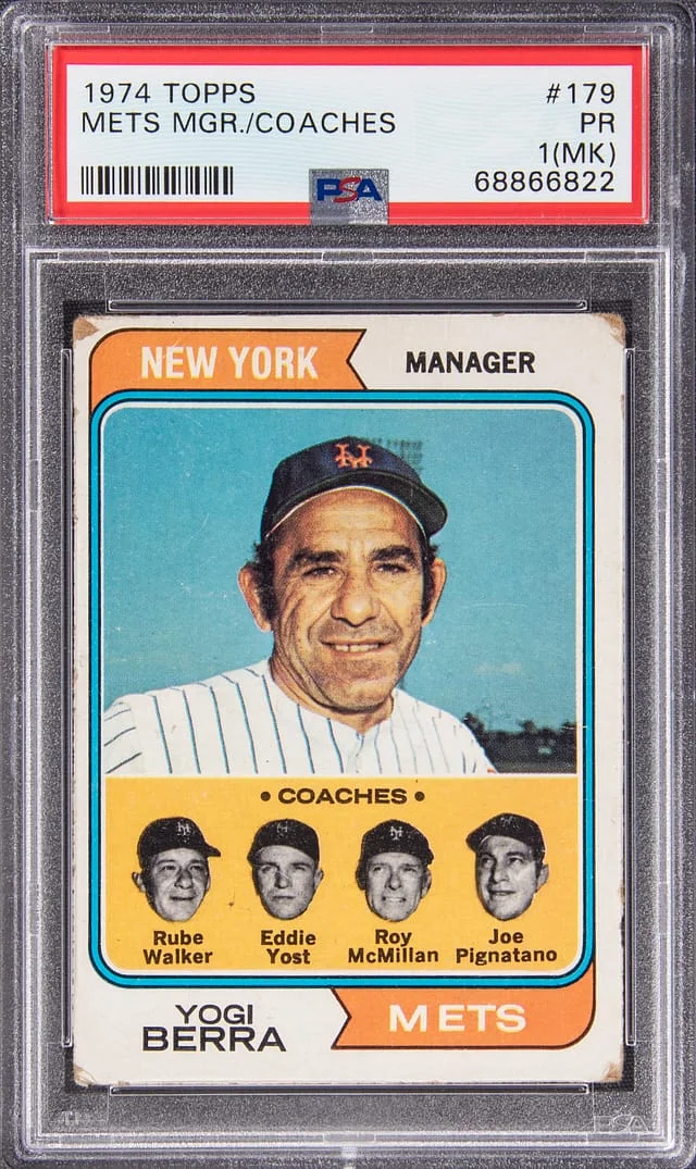1974 Topps Mets Manager/Coaches #179 card image