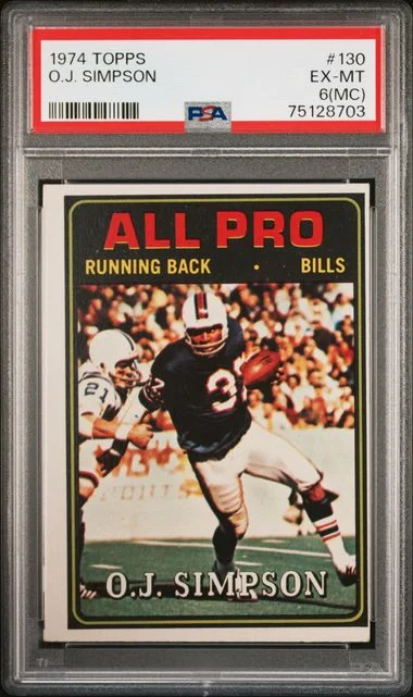 1974 Topps O.J. Simpson #130 card image