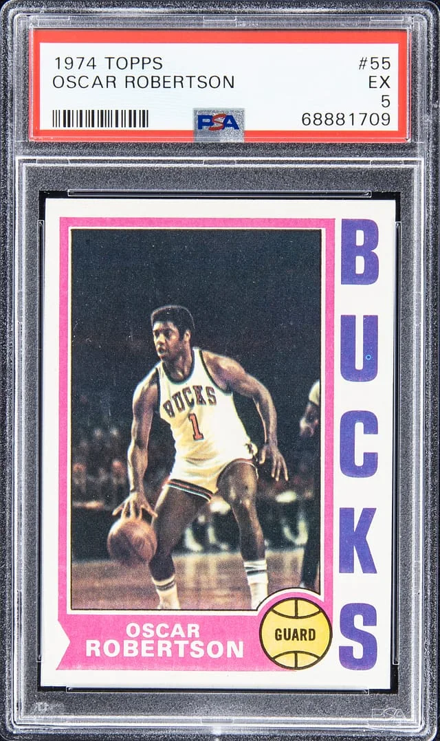1974 Topps Oscar Robertson #55 card image