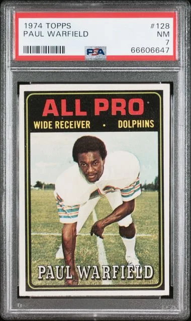 1974 Topps Paul Warfield #128 card image
