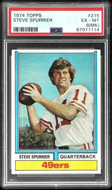 1974 Topps Steve Spurrier #215 card image