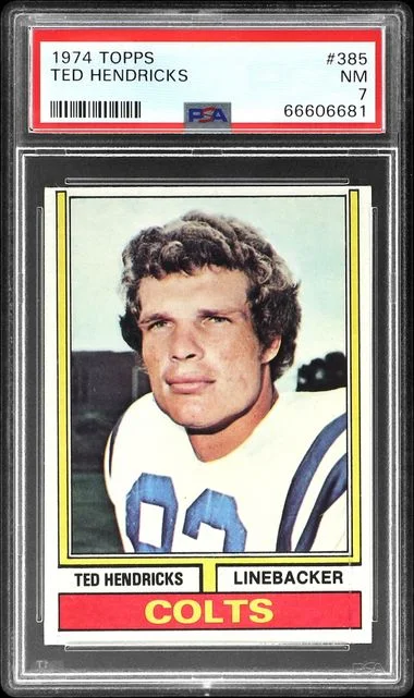 1974 Topps Ted Hendricks #385 card image