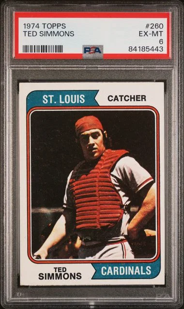 1974 Topps Ted Simmons #260 card image