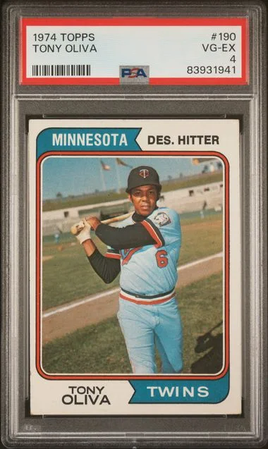 1974 Topps Tony Oliva #190 card image