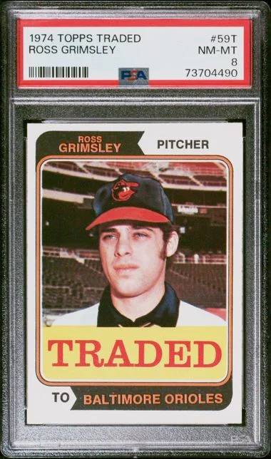 1974 Topps Traded Ross Grimsley #59T card image