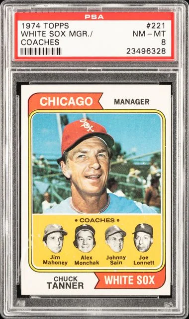 1974 Topps White Sox Mgr. Coaches #221 card image