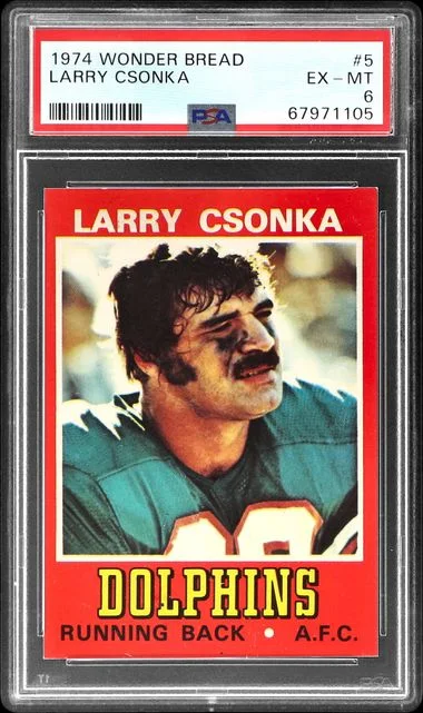 1974 Wonder Bread Larry Csonka #5 card image