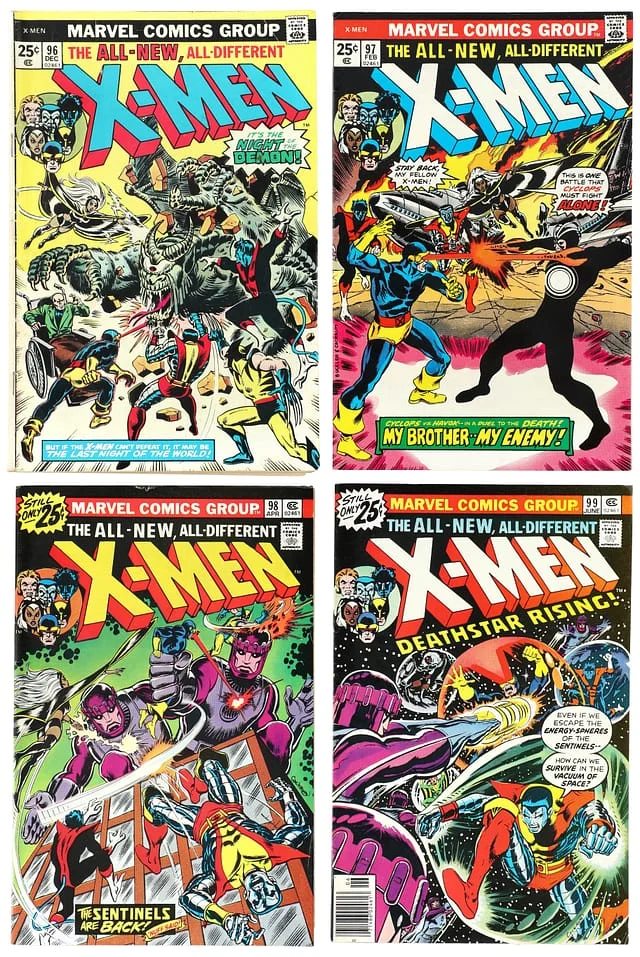 1975-76 Marvel) 4 Books - Raw - 1st Appearance of Moira MacTaggert, Cameo Appearance of Lilandra #1st card image