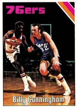 1975-76 Topps Billy Cunningham #20 card image