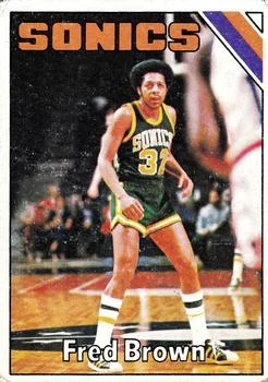 1975-76 Topps Fred Brown #41 card image
