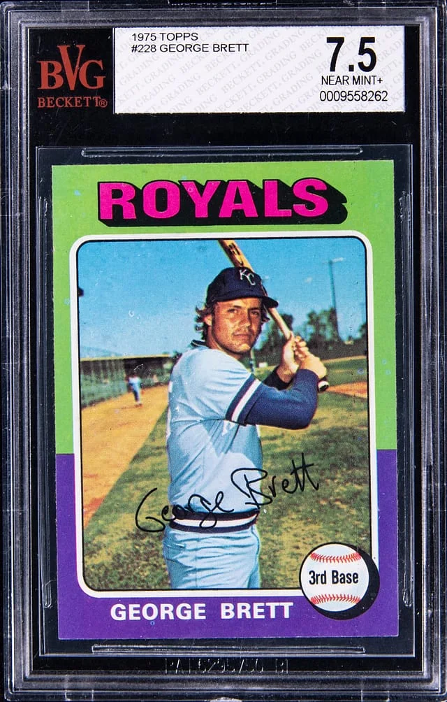 1975-76 Topps George Brett #228 card image