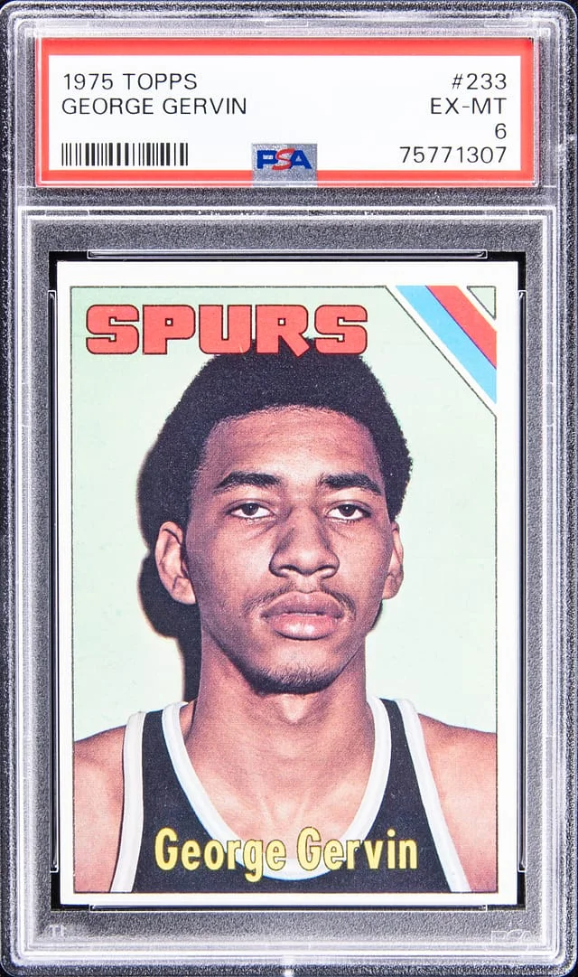 1975-76 Topps George Gervin #233 card image