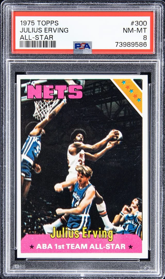1975-76 Topps Julius Erving All-Star #300 card image