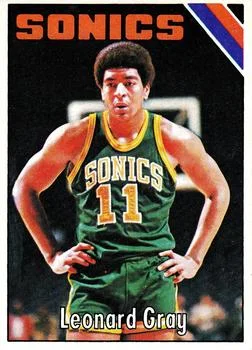 1975-76 Topps Leonard Gray #78 card image