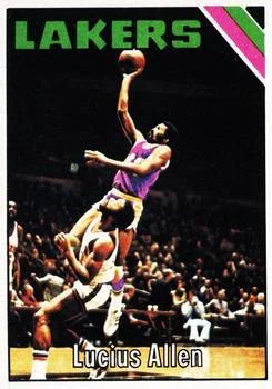 1975-76 Topps Lucius Allen #52 card image
