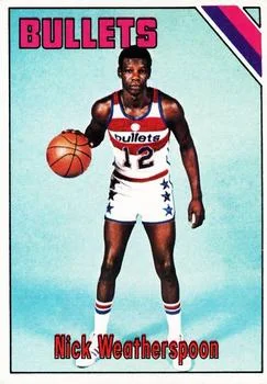 1975-76 Topps Nick Weatherspoon #48 card image