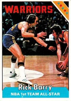 1975-76 Topps Rick Barry #100 card image