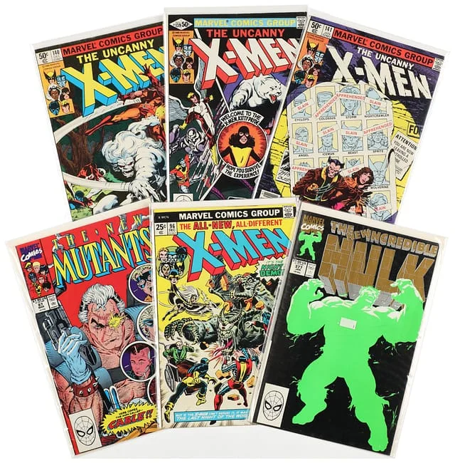1975-91 Marvel) 6 Books - Raw Appearance of Cable, Kitty Pryde Joins the X-Men, Intro Into Days of Future Past Story #1st card image