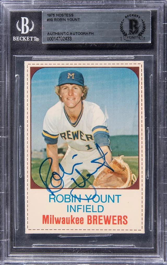 1975 Hostess Robin Yount #80 card image