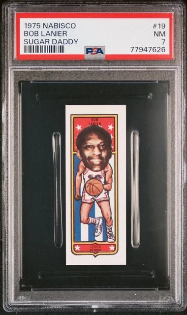 1975 Nabisco Sugar Daddy Bob Lanier #19 card image