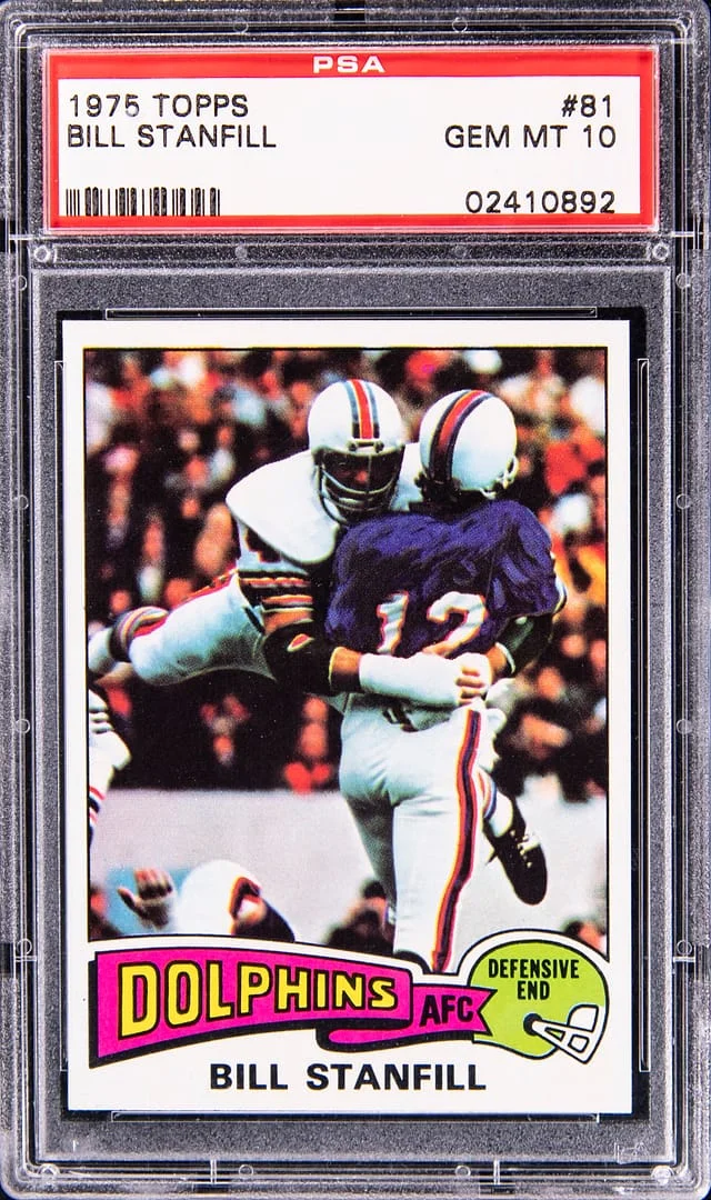 1975 Topps Bill Stanfill #81 card image